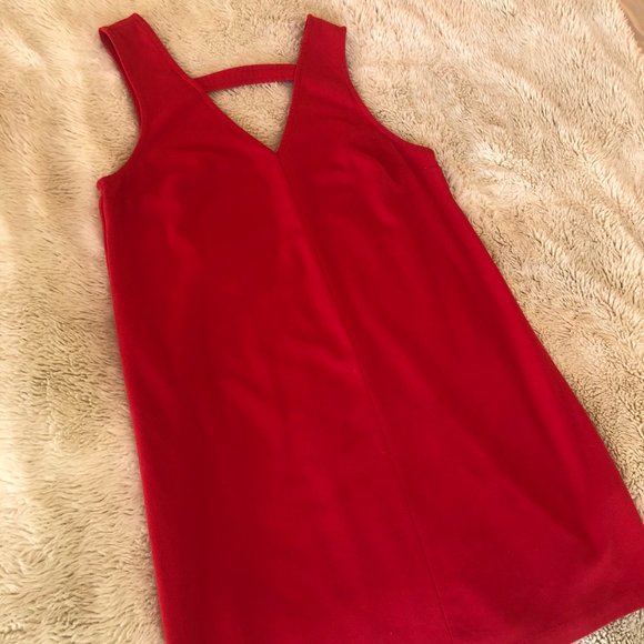 ABERCROMBIE RED TANK DRESS WITH OPEN NECK DETAIL - Picture 2 of 5